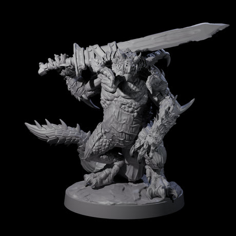 Massive Dragon Ogre C Miniature for Dungeons and Dragons, Pathfinder or other TTRPGs