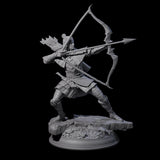 Master Archer Miniature for Dungeons and Dragons, Pathfinder or other TTRPGs