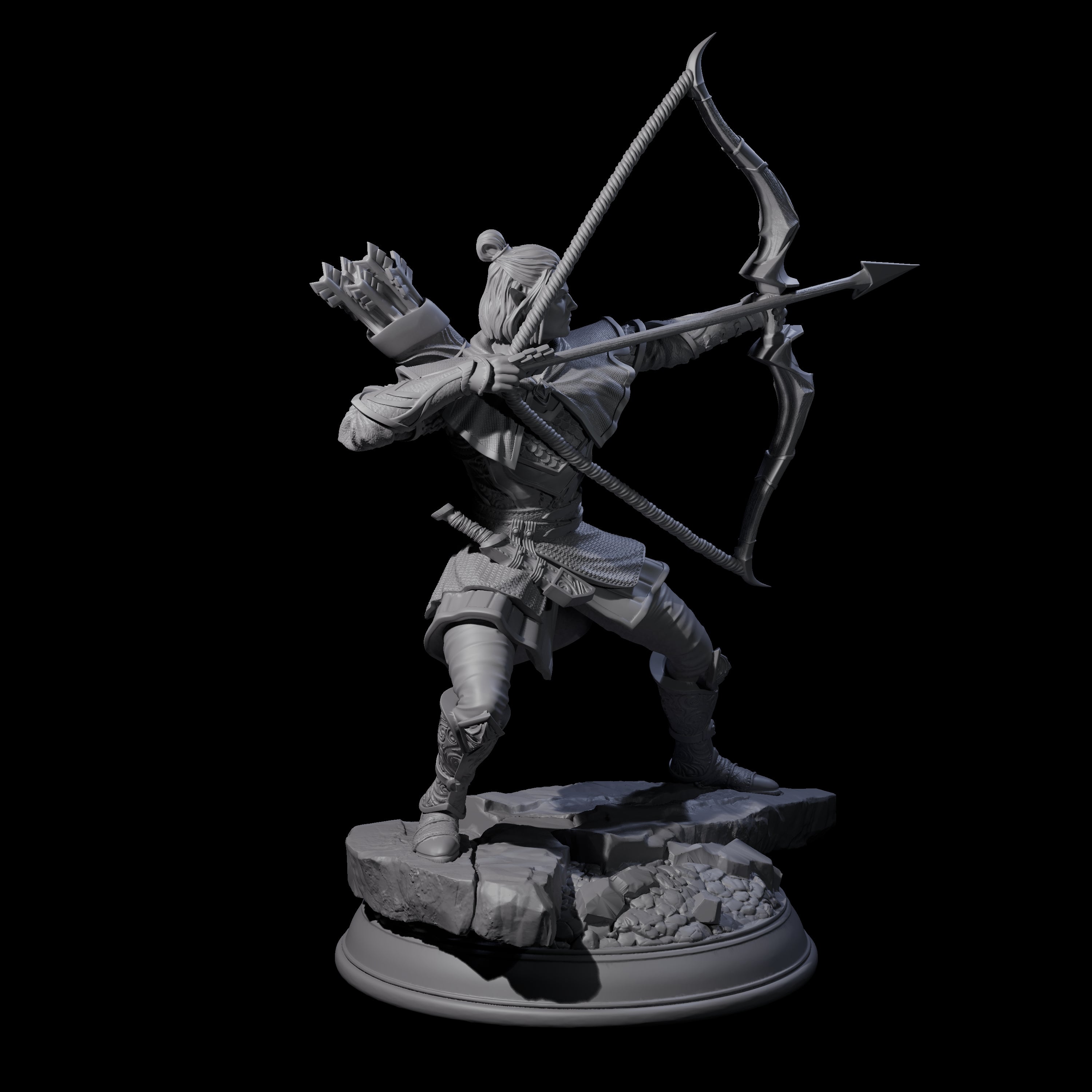 Master Archer Miniature for Dungeons and Dragons, Pathfinder or other TTRPGs