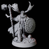 Master Barbarian Druid Miniature for Dungeons and Dragons, Pathfinder or other TTRPGs