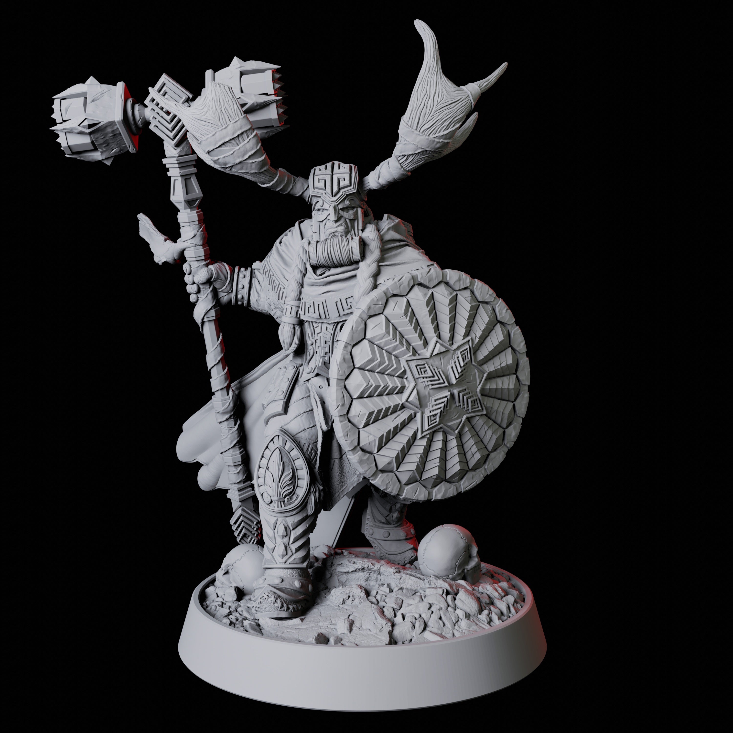 Master Barbarian Druid Miniature for Dungeons and Dragons