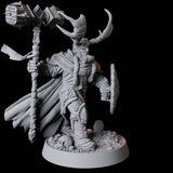 Master Barbarian Druid Miniature for Dungeons and Dragons, Pathfinder or other TTRPGs