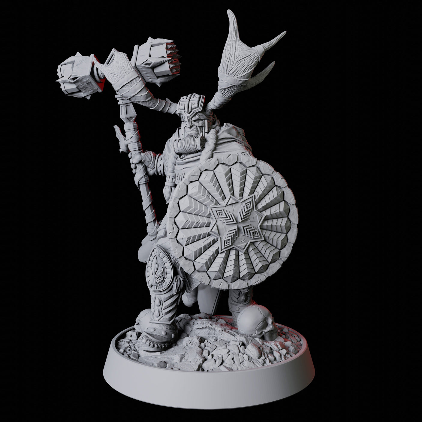 Master Barbarian Druid Miniature for Dungeons and Dragons, Pathfinder or other TTRPGs