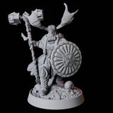 Master Barbarian Druid Miniature for Dungeons and Dragons, Pathfinder or other TTRPGs