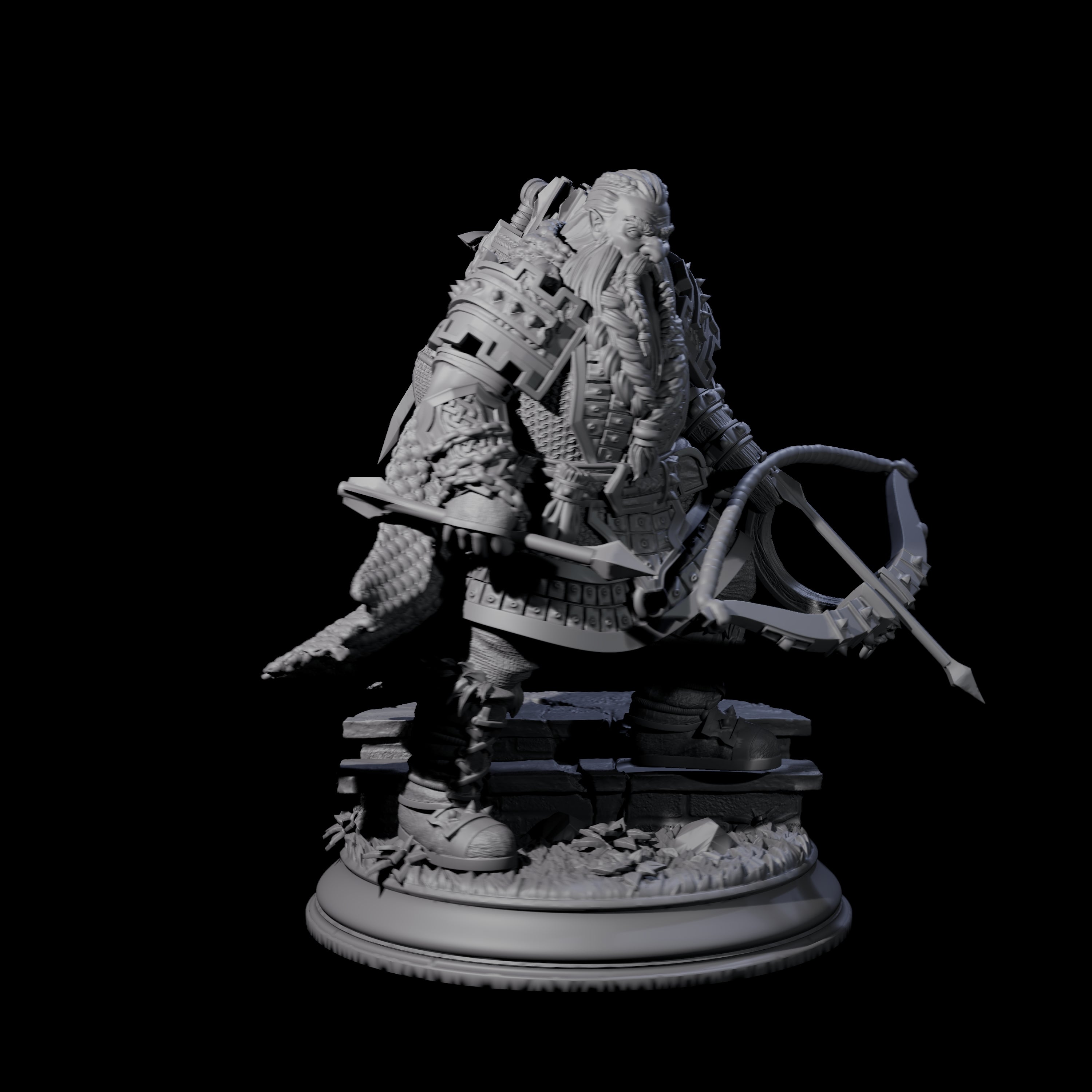 Master Dwarf Hunter Miniature for Dungeons and Dragons, Pathfinder or other TTRPGs
