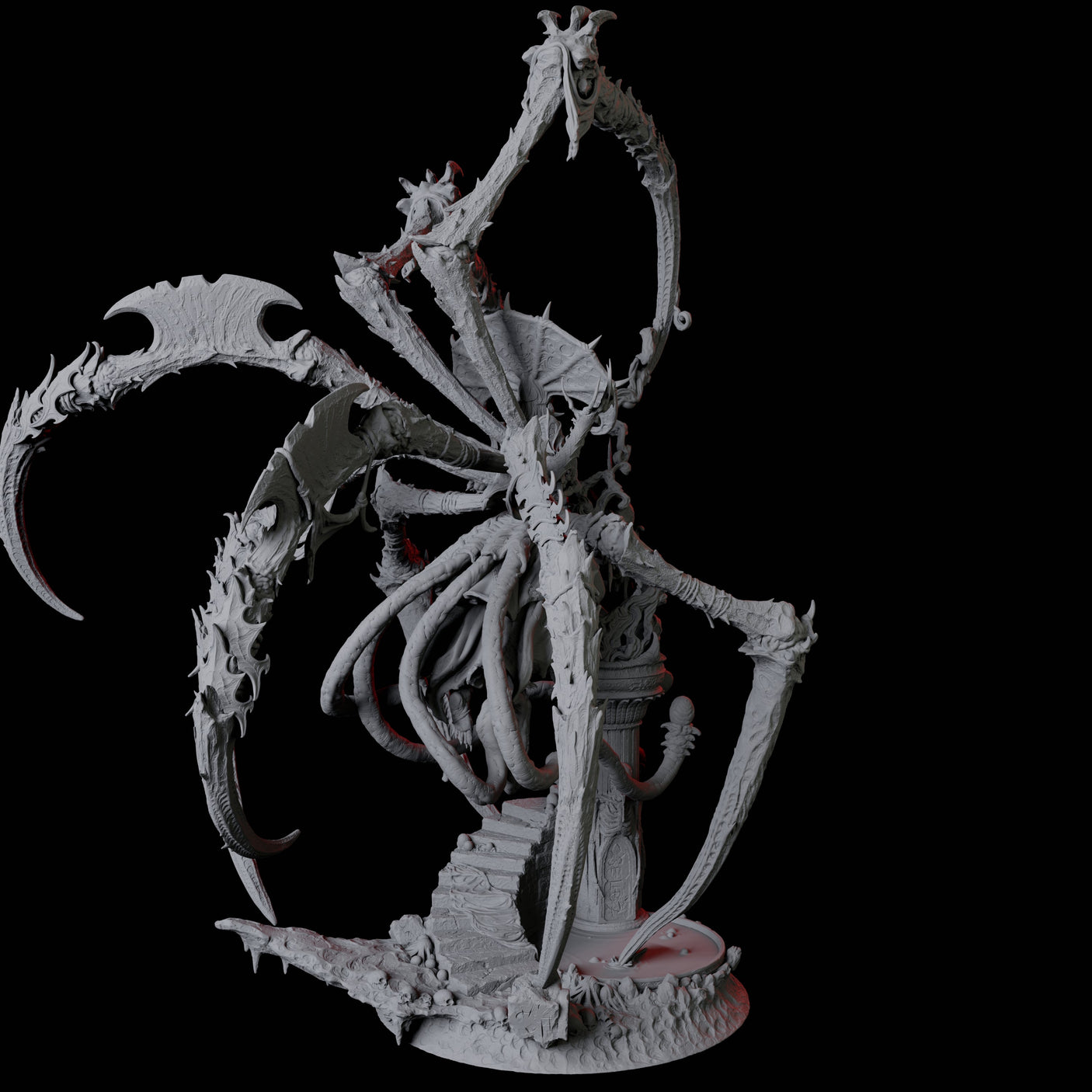 Master Jorogumo Blood Sorceress Miniature for Dungeons and Dragons, Pathfinder or other TTRPGs