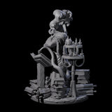 Master Tiefling Elder Wizard Miniature for Dungeons and Dragons, Pathfinder or other TTRPGs
