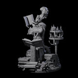Master Tiefling Elder Wizard Miniature for Dungeons and Dragons, Pathfinder or other TTRPGs