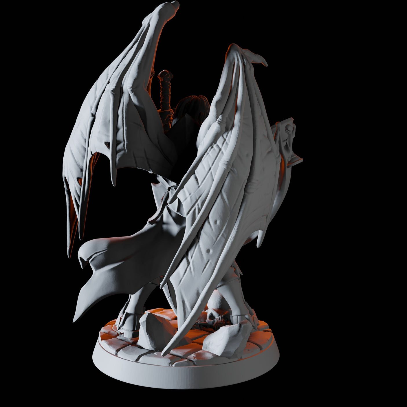 Master Vampire Warrior Miniature for Dungeons and Dragons, Pathfinder or other TTRPGs