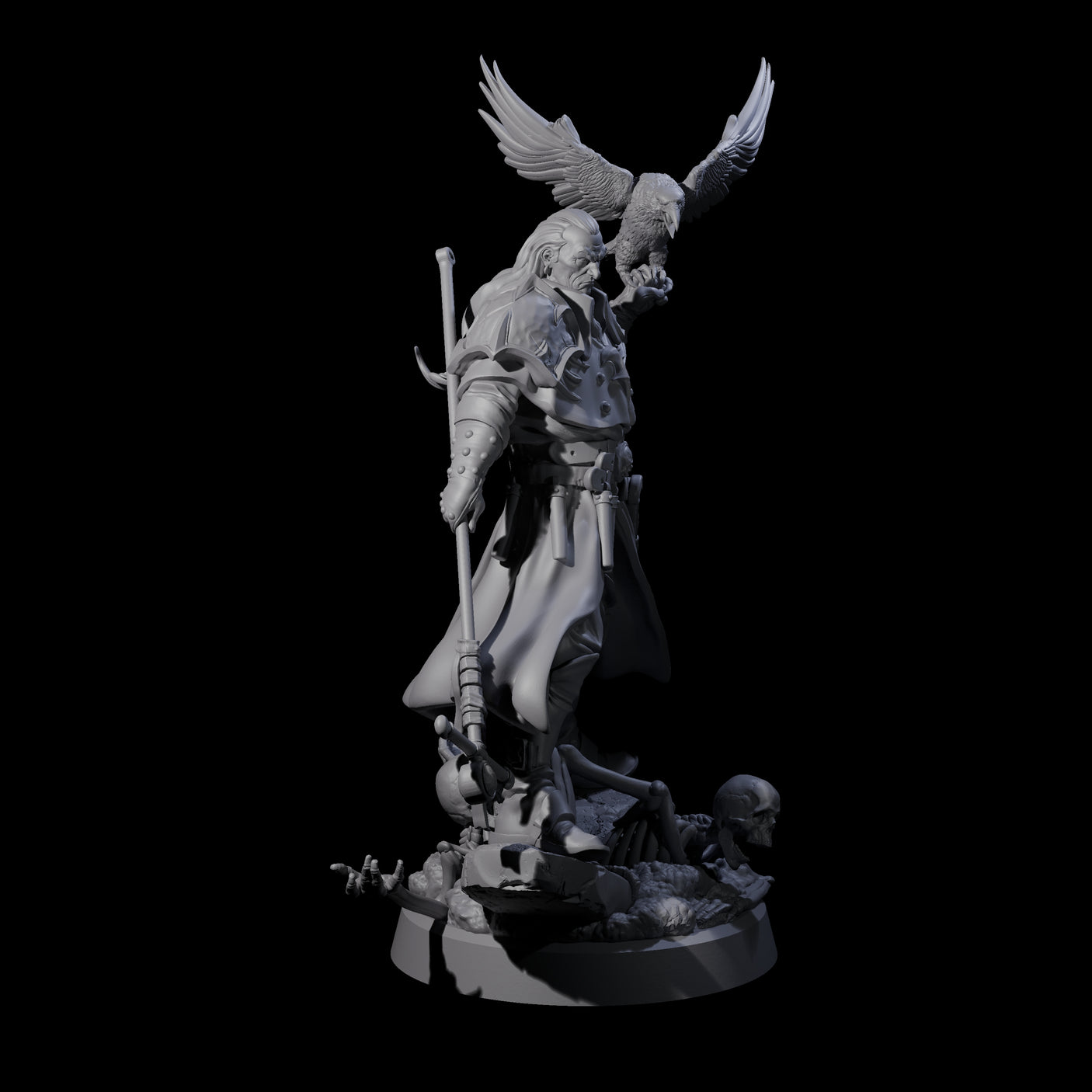 Master of Death Nercomancer Miniature for Dungeons and Dragons, Pathfinder or other TTRPGs