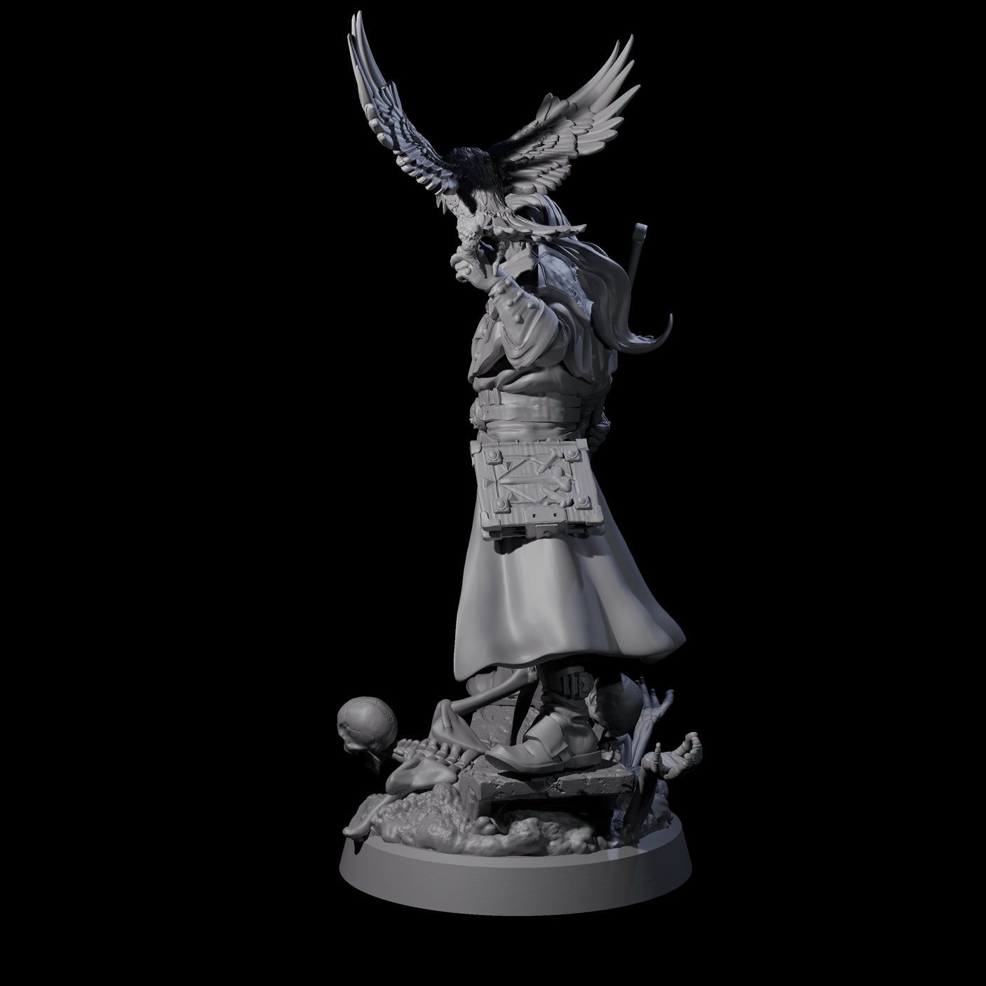 Master of Death Nercomancer Miniature for Dungeons and Dragons, Pathfinder or other TTRPGs