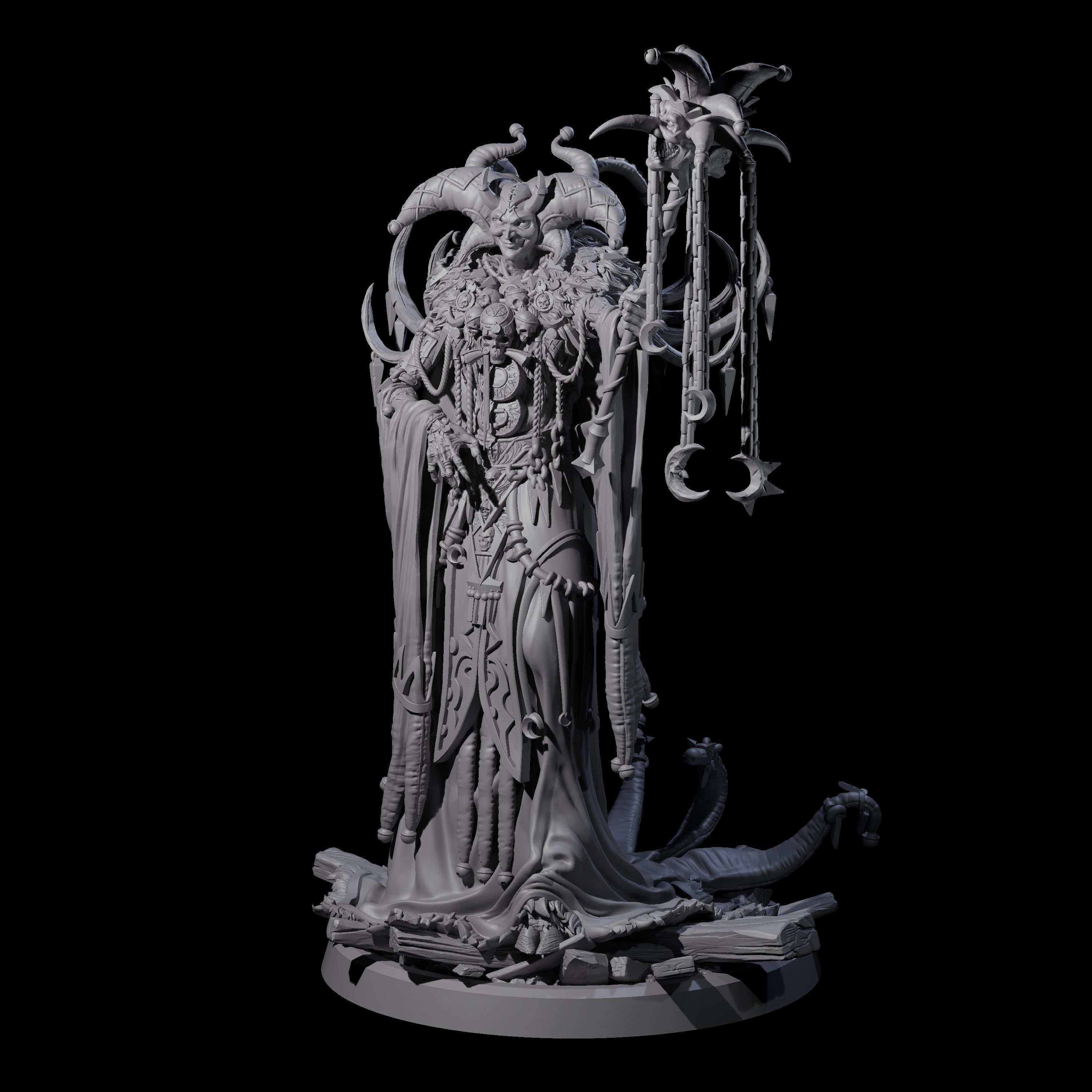 Masterful Cambion High Priest A Miniature for Dungeons and Dragons, Pathfinder or other TTRPGs