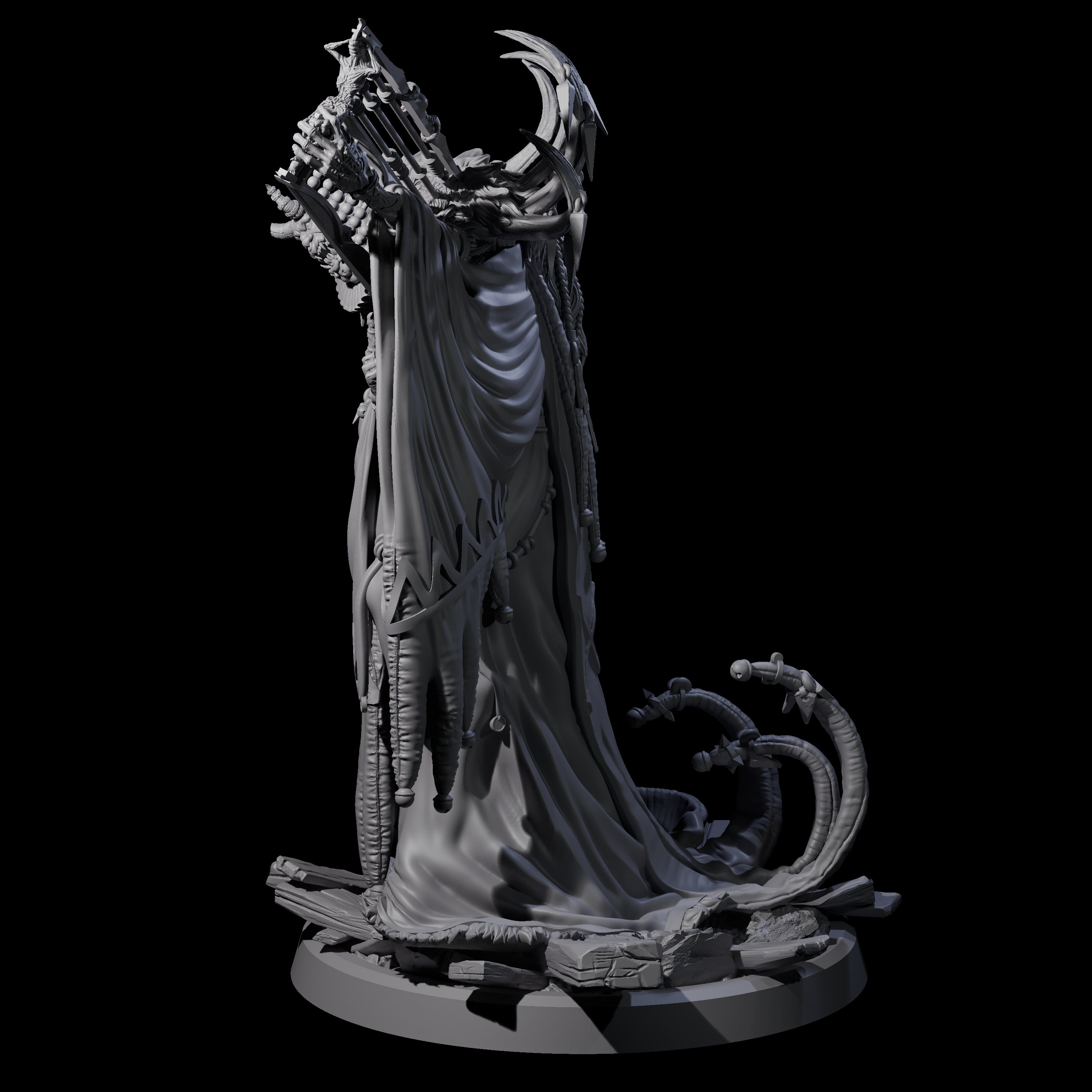 Masterful Cambion High Priest B Miniature for Dungeons and Dragons, Pathfinder or other TTRPGs