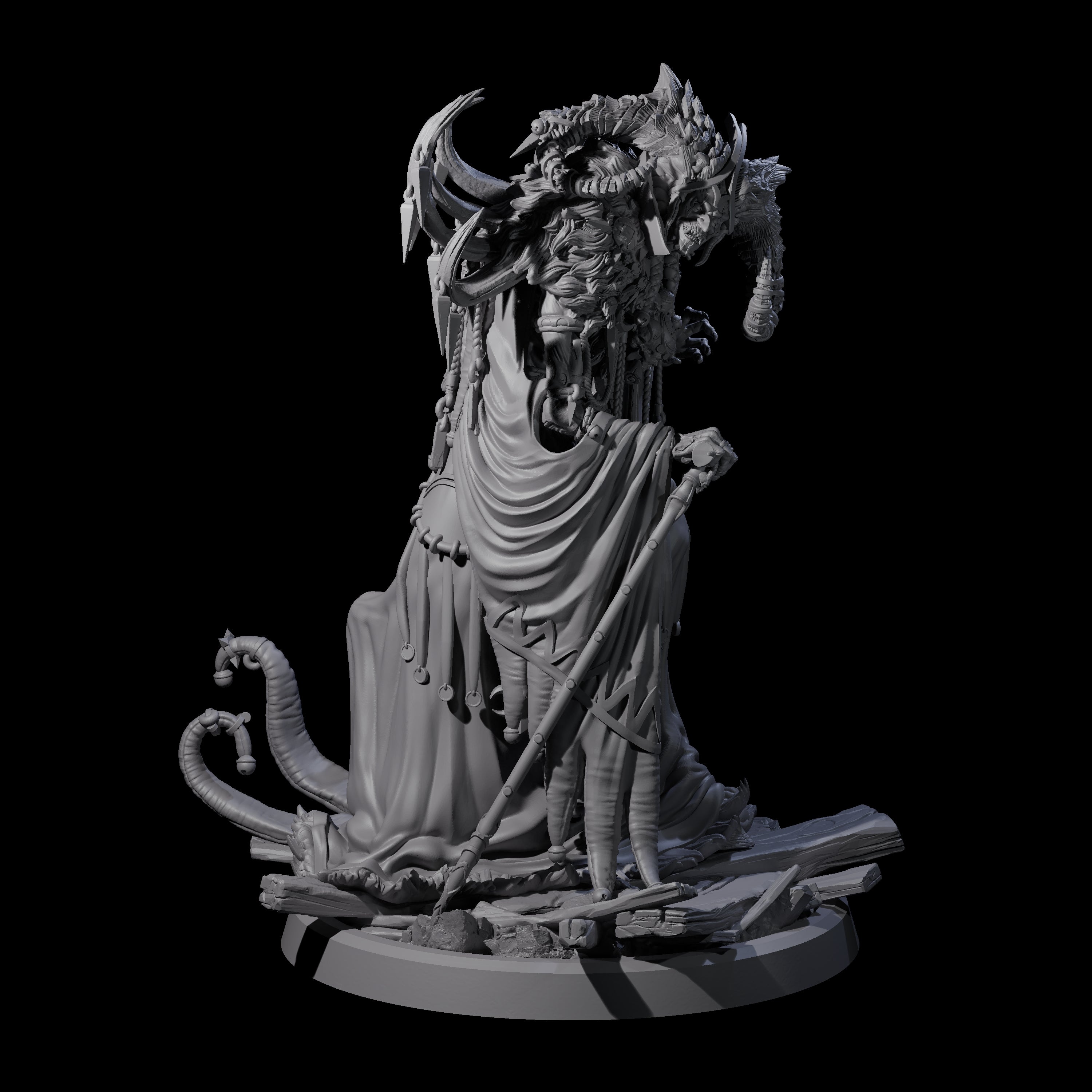 Masterful Cambion High Priest C Miniature for Dungeons and Dragons, Pathfinder or other TTRPGs