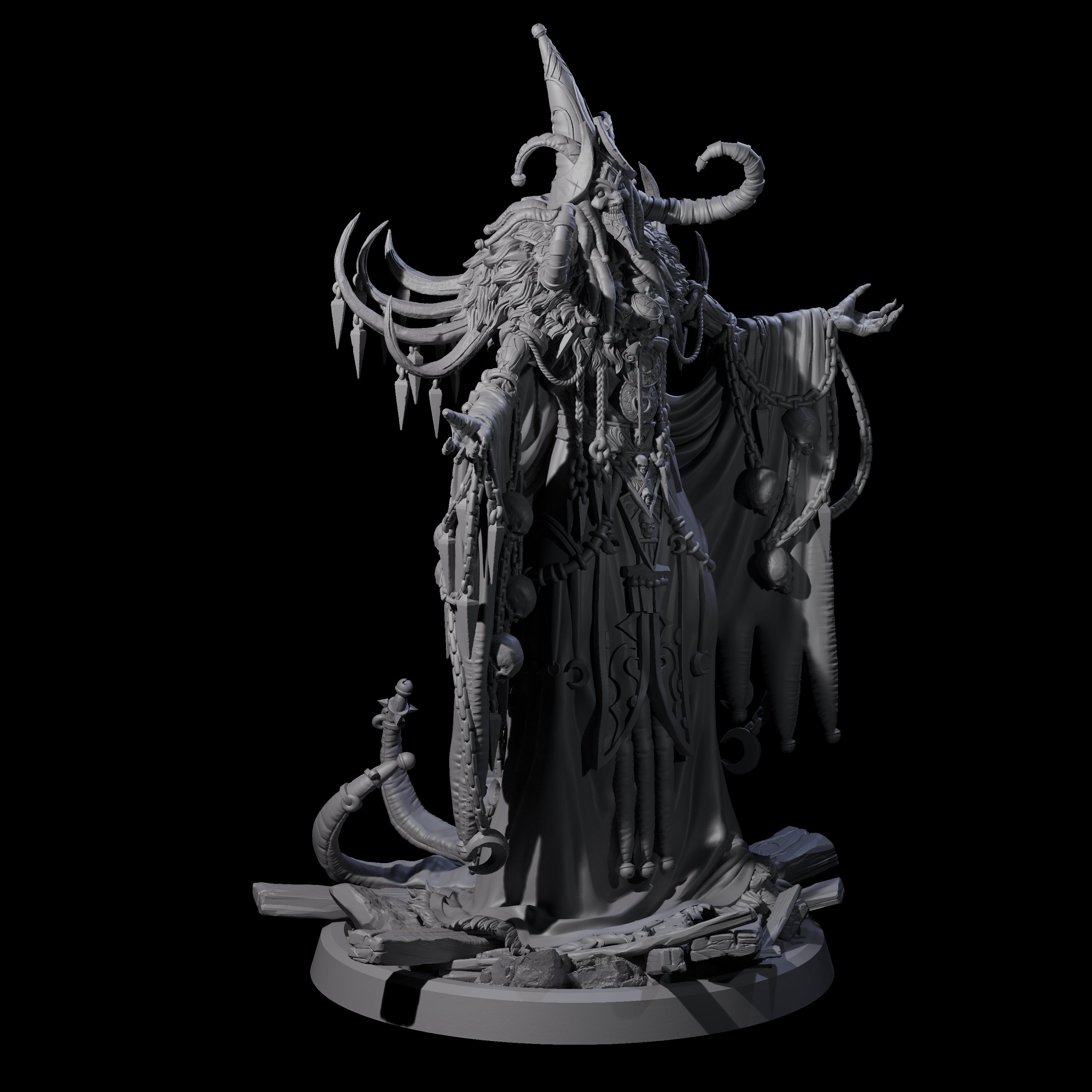 Masterful Cambion High Priest D Miniature for Dungeons and Dragons, Pathfinder or other TTRPGs