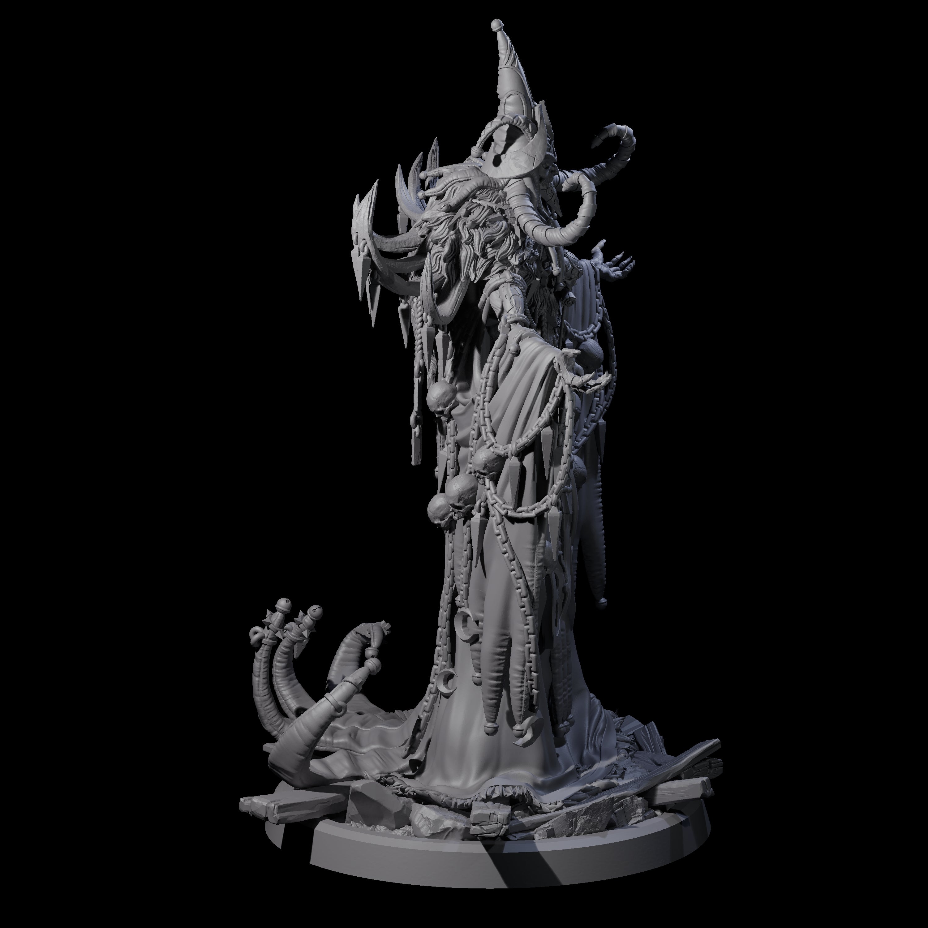Masterful Cambion High Priest D Miniature for Dungeons and Dragons, Pathfinder or other TTRPGs