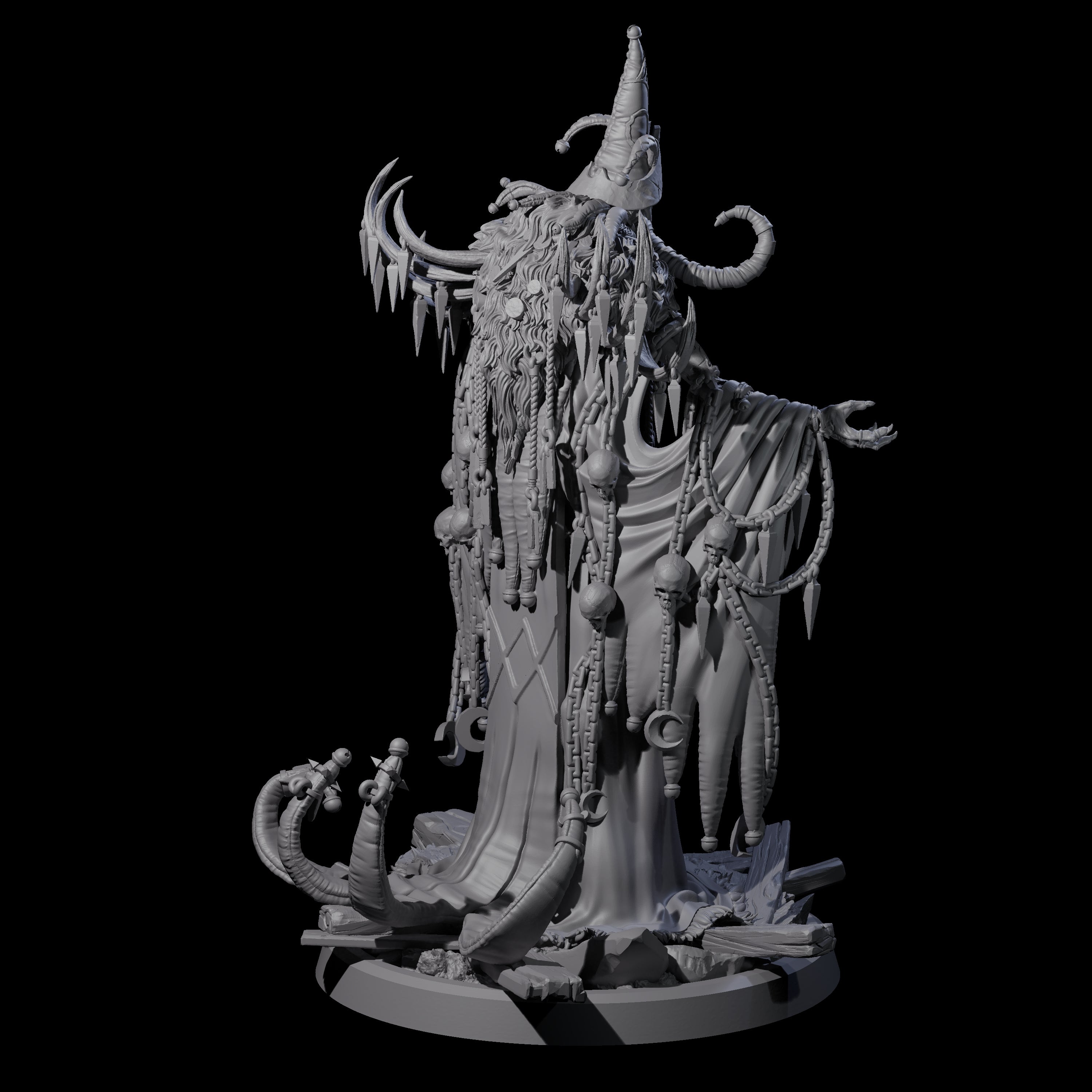 Masterful Cambion High Priest D Miniature for Dungeons and Dragons, Pathfinder or other TTRPGs