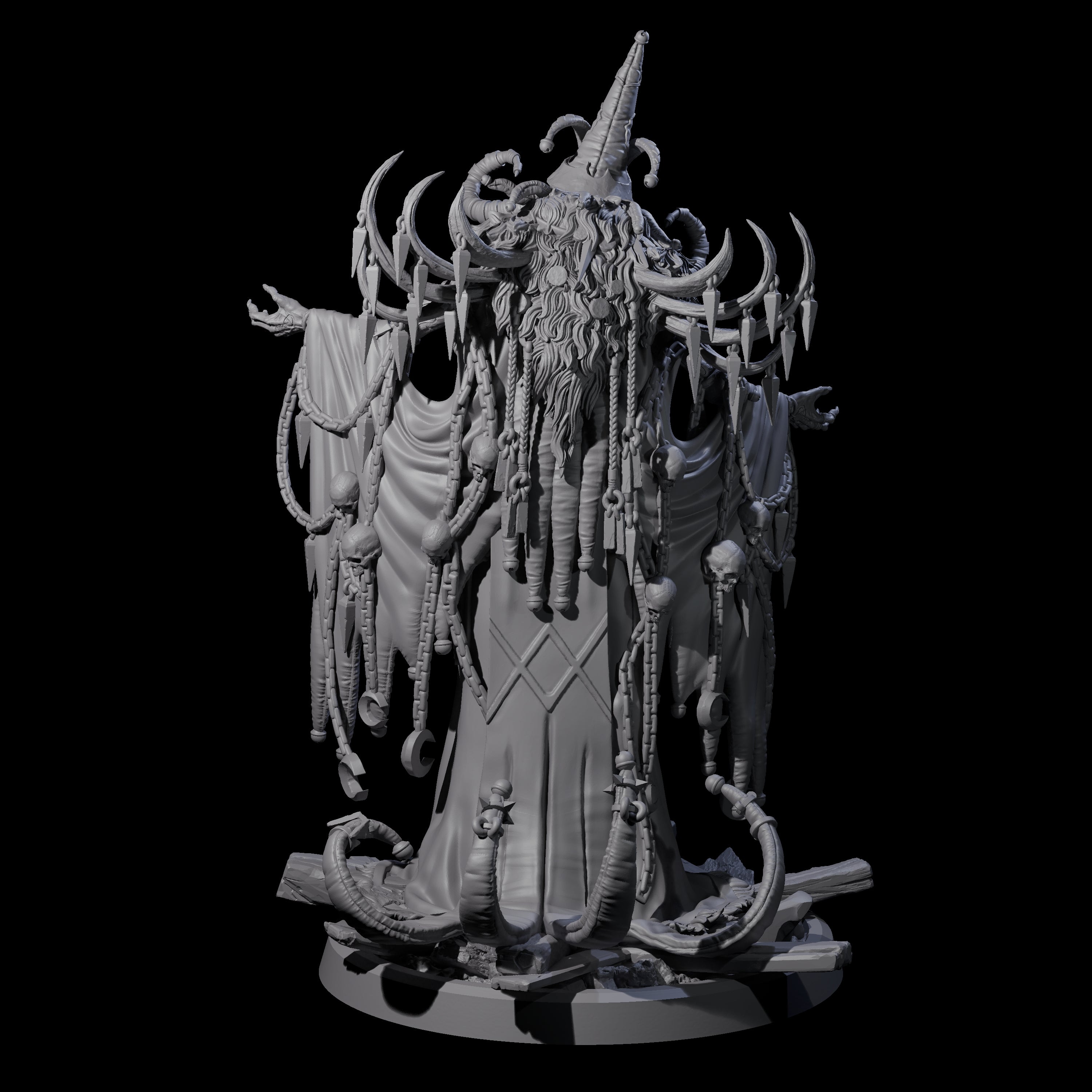 Masterful Cambion High Priest D Miniature for Dungeons and Dragons, Pathfinder or other TTRPGs