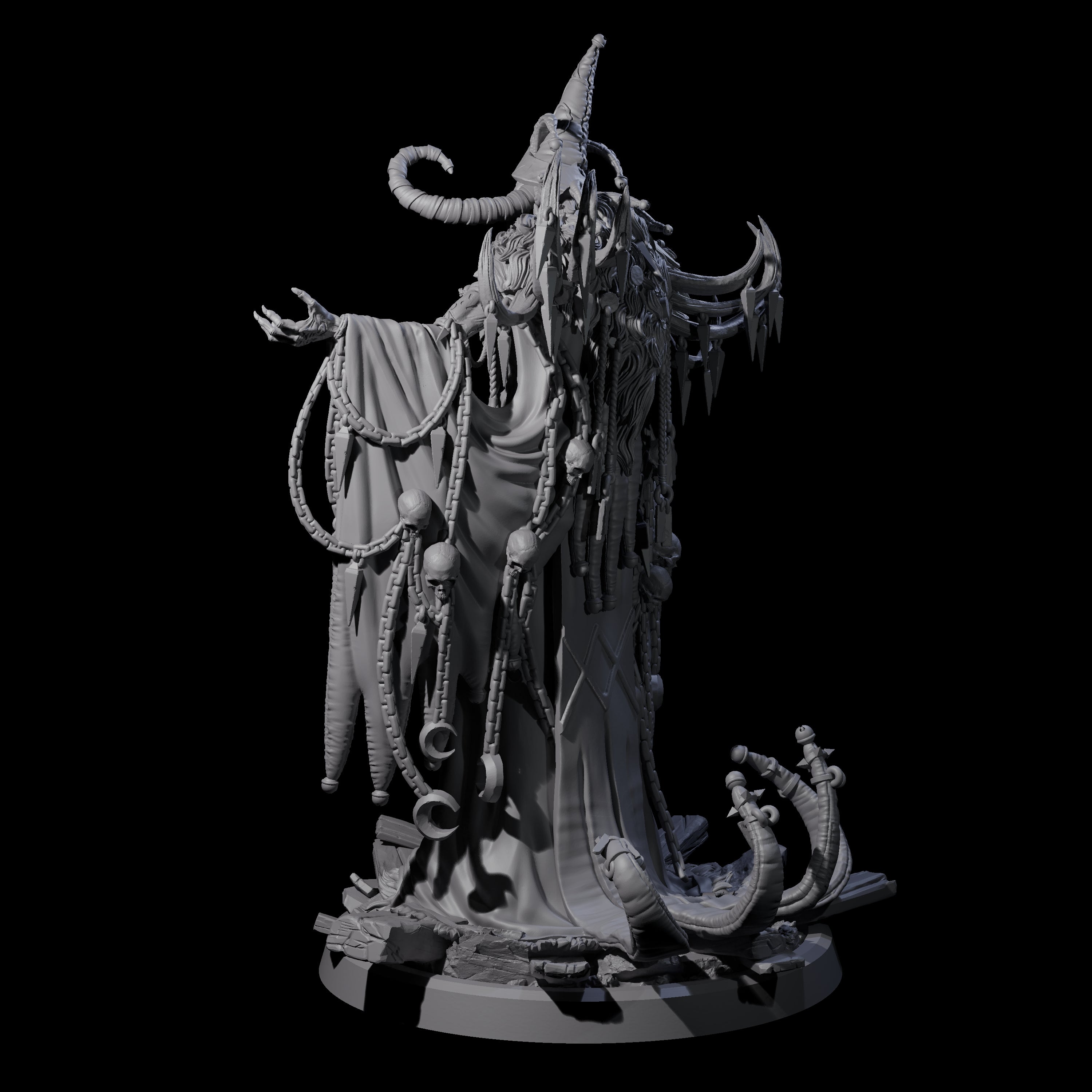 Masterful Cambion High Priest D Miniature for Dungeons and Dragons, Pathfinder or other TTRPGs