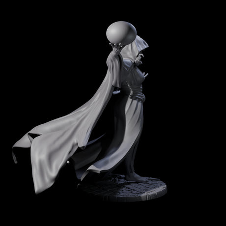 Masterful Orb Sorceress Miniature for Dungeons and Dragons, Pathfinder or other TTRPGs