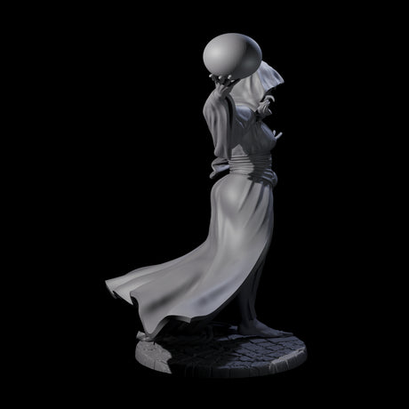 Masterful Orb Sorceress Miniature for Dungeons and Dragons, Pathfinder or other TTRPGs