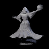 Masterful Orb Sorceress Miniature for Dungeons and Dragons, Pathfinder or other TTRPGs