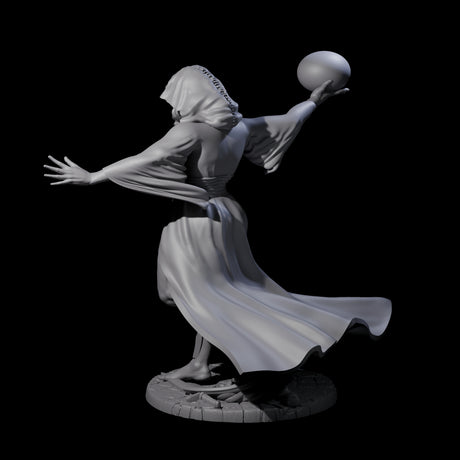 Masterful Orb Sorceress Miniature for Dungeons and Dragons, Pathfinder or other TTRPGs