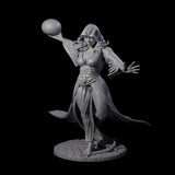 Masterful Orb Sorceress Miniature for Dungeons and Dragons, Pathfinder or other TTRPGs