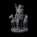 Mastiff Master Miniature for Dungeons and Dragons, Pathfinder or other TTRPGs
