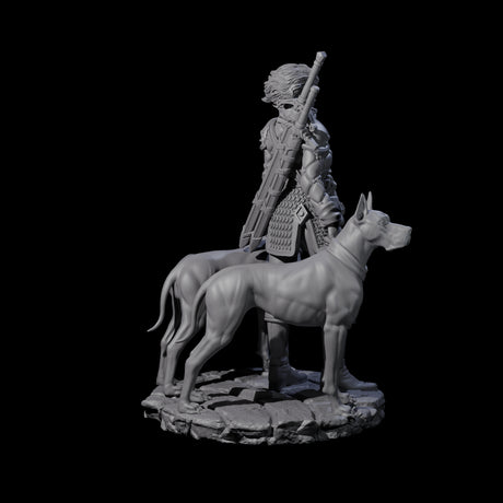 Mastiff Master Miniature for Dungeons and Dragons, Pathfinder or other TTRPGs