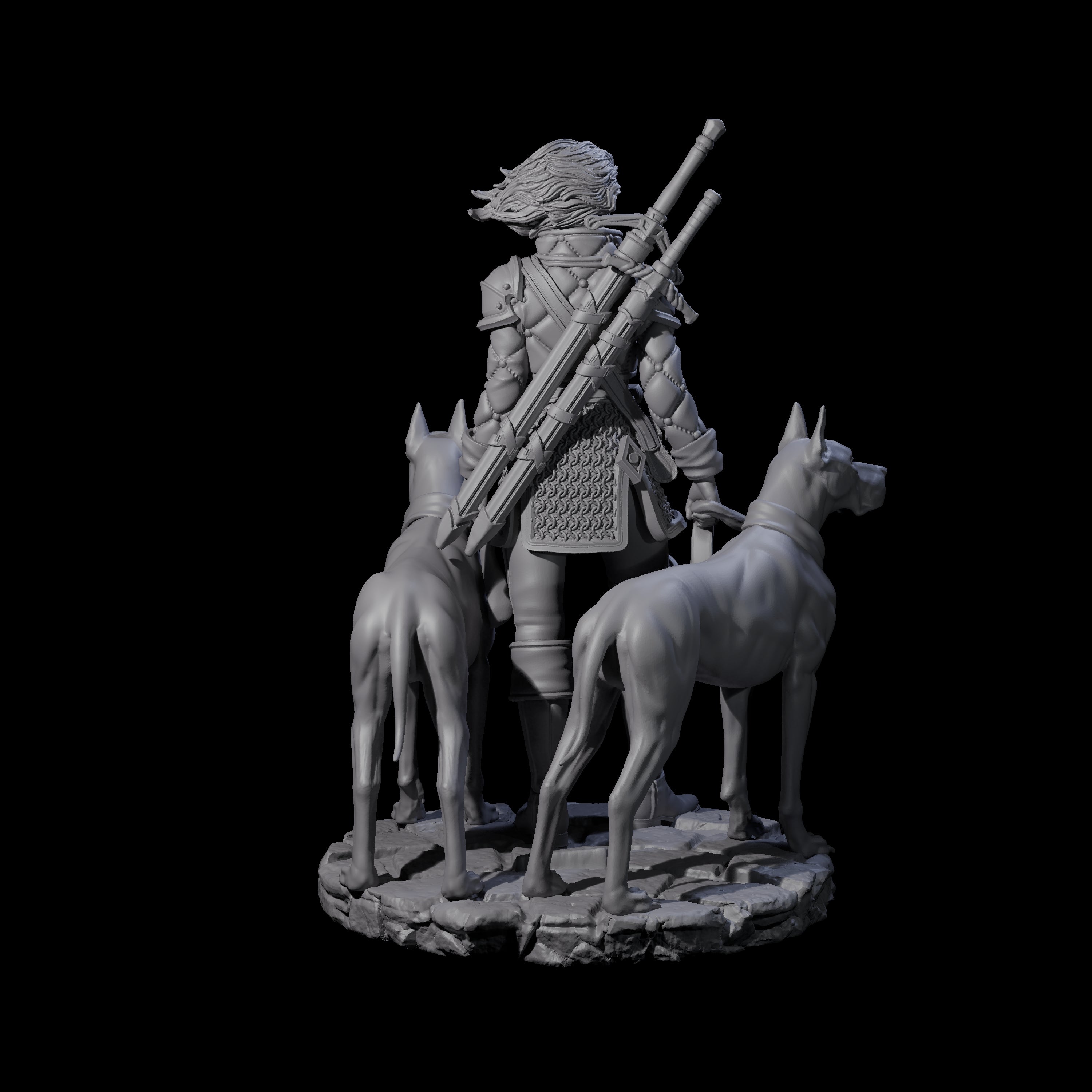 Mastiff Master Miniature for Dungeons and Dragons, Pathfinder or other TTRPGs