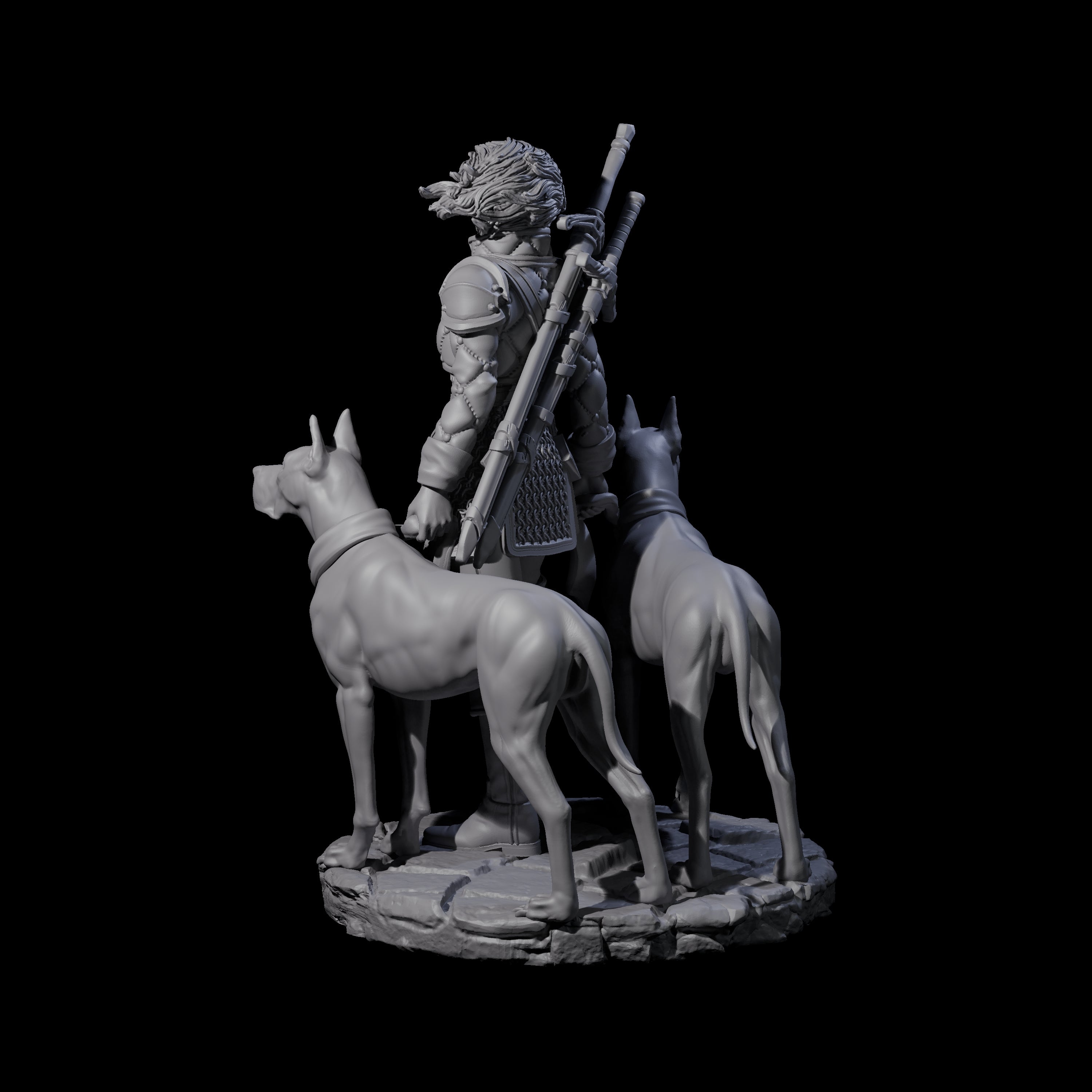 Mastiff Master Miniature for Dungeons and Dragons, Pathfinder or other TTRPGs