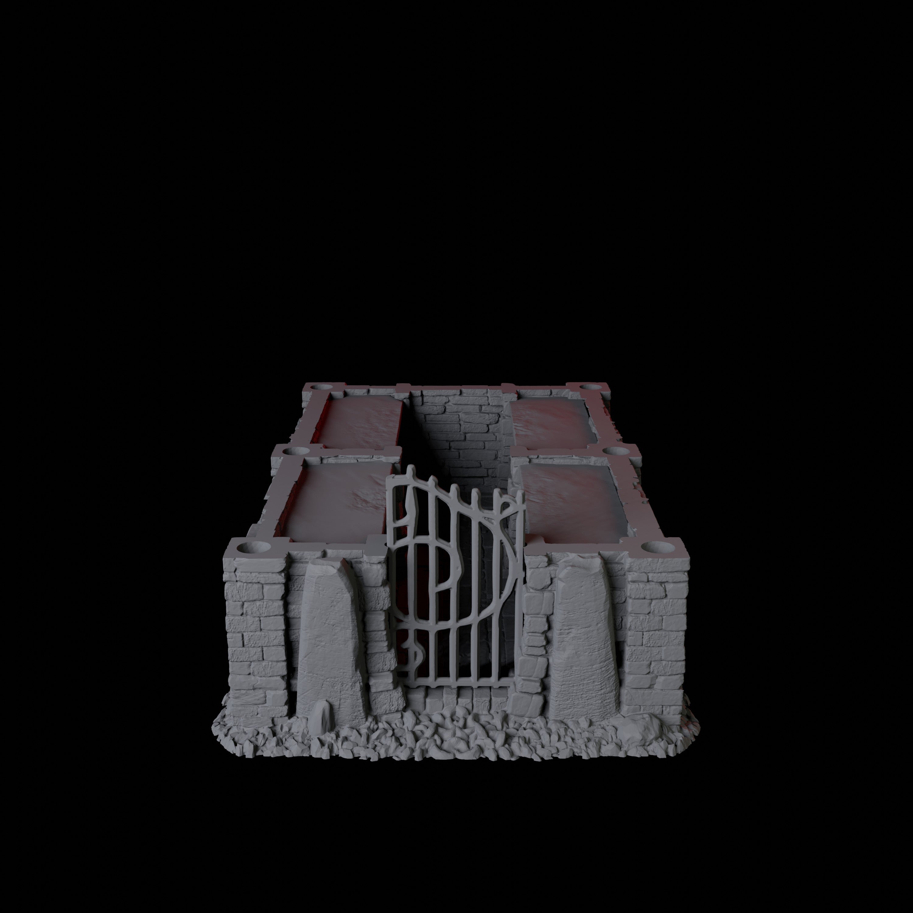 Mausoleum Building - Scatter Terrain Miniature for Dungeons and Dragons - Myth Forged