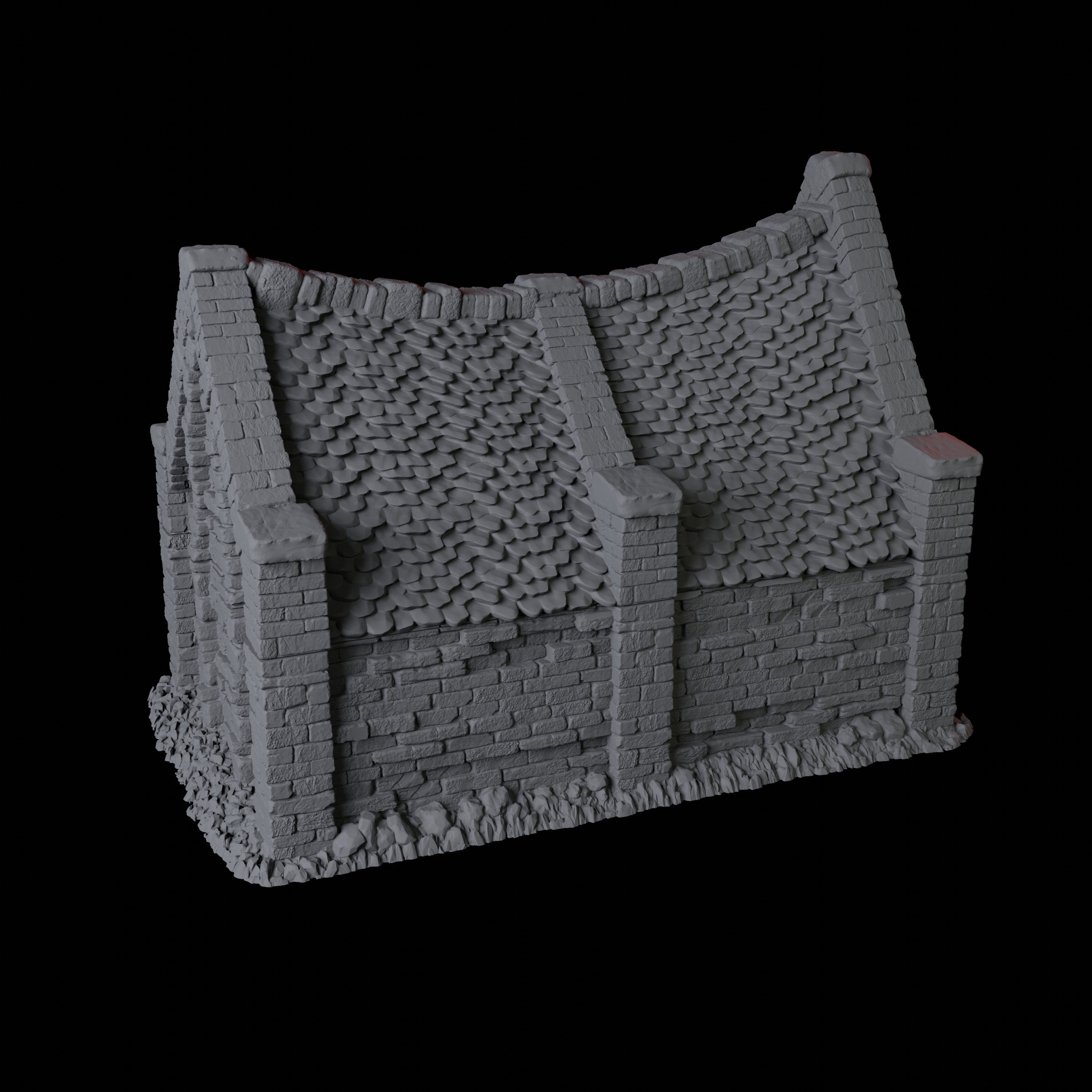 Mausoleum Building - Scatter Terrain Miniature for Dungeons and Dragons - Myth Forged