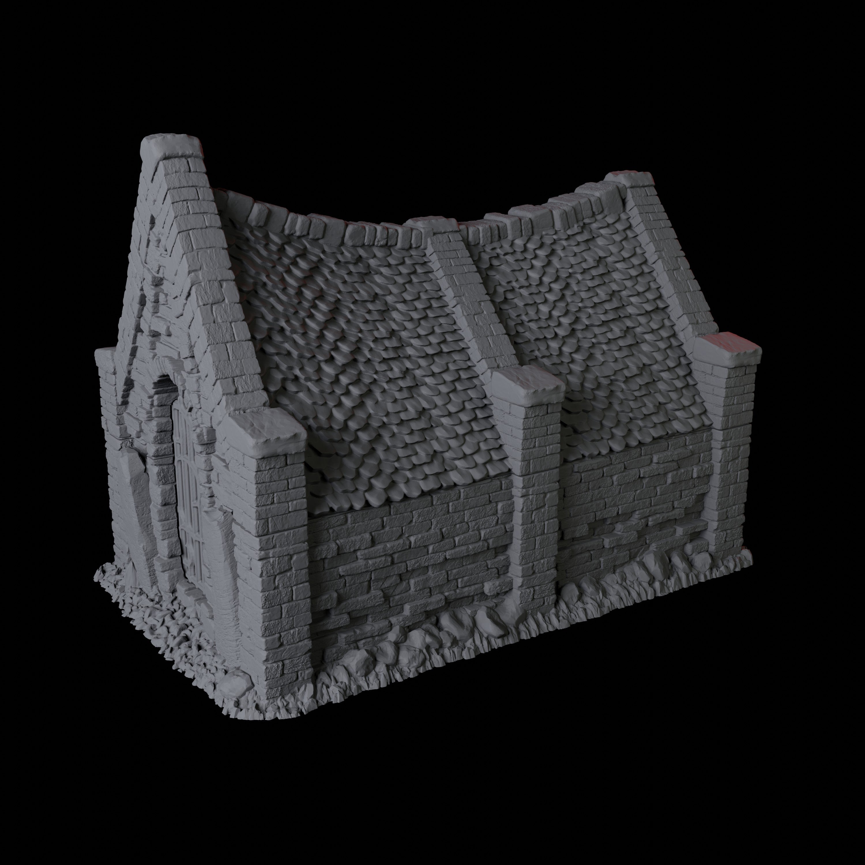 Mausoleum Building - Scatter Terrain Miniature for Dungeons and Dragons - Myth Forged