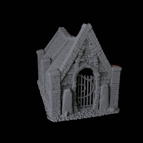 Mausoleum Miniature for Dungeons and Dragons, Pathfinder or other TTRPGs