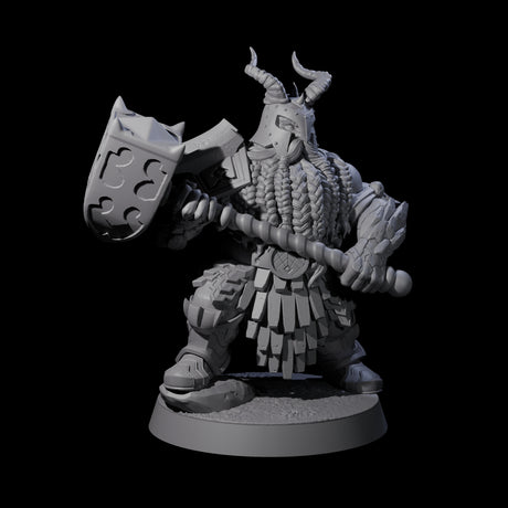 Max Bearded Dwarf Warrior A Miniature for Dungeons and Dragons, Pathfinder or other TTRPGs
