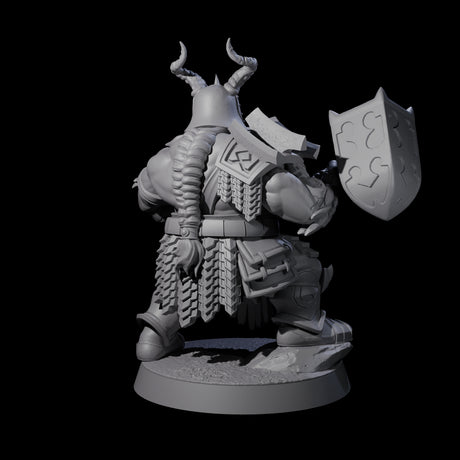 Max Bearded Dwarf Warrior A Miniature for Dungeons and Dragons, Pathfinder or other TTRPGs