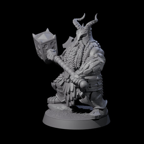 Max Bearded Dwarf Warrior A Miniature for Dungeons and Dragons, Pathfinder or other TTRPGs