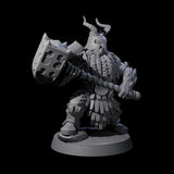 Max Bearded Dwarf Warrior A Miniature for Dungeons and Dragons, Pathfinder or other TTRPGs