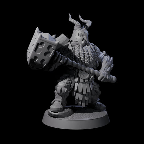 Max Bearded Dwarf Warrior A Miniature for Dungeons and Dragons, Pathfinder or other TTRPGs