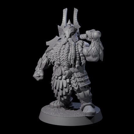 Max Bearded Dwarf Warrior B Miniature for Dungeons and Dragons, Pathfinder or other TTRPGs