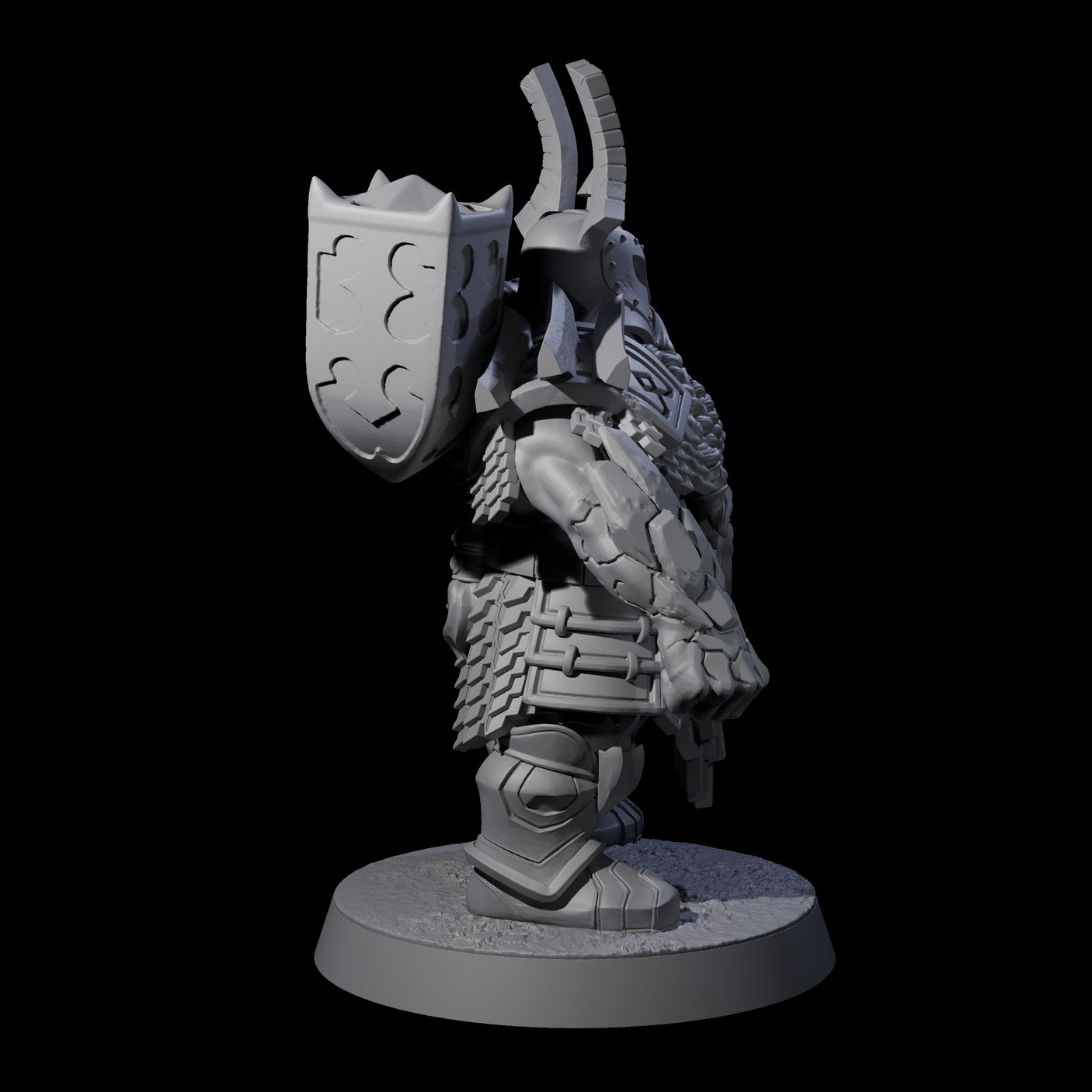 Max Bearded Dwarf Warrior B Miniature for Dungeons and Dragons, Pathfinder or other TTRPGs