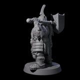 Max Bearded Dwarf Warrior B Miniature for Dungeons and Dragons, Pathfinder or other TTRPGs