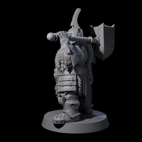 Max Bearded Dwarf Warrior B Miniature for Dungeons and Dragons, Pathfinder or other TTRPGs
