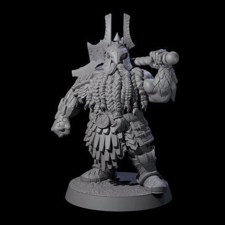 Max Bearded Dwarf Warriors Miniature for Dungeons and Dragons, Pathfinder or other TTRPGs