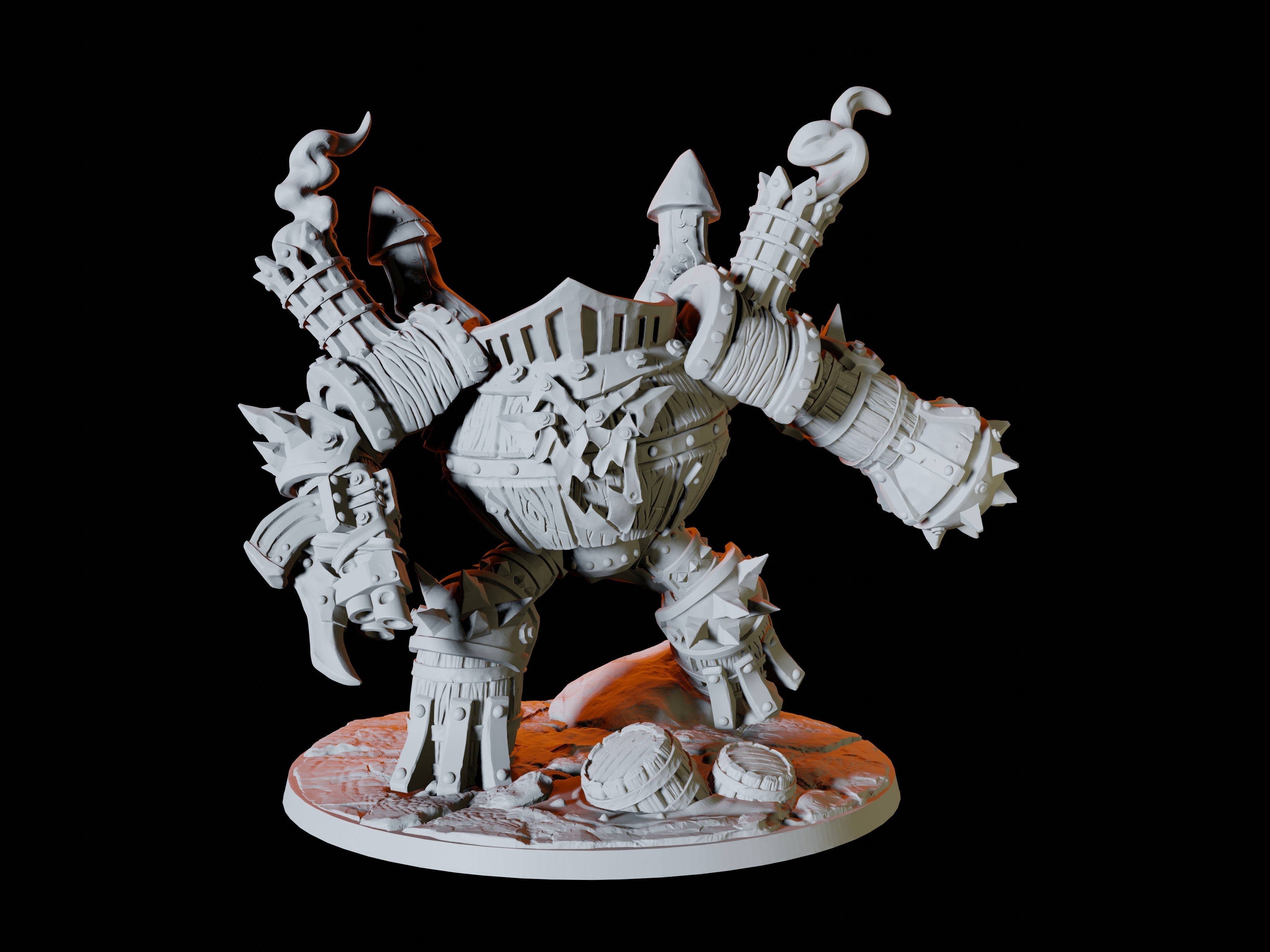 Mechanical Golem Miniature for Dungeons and Dragons - Myth Forged