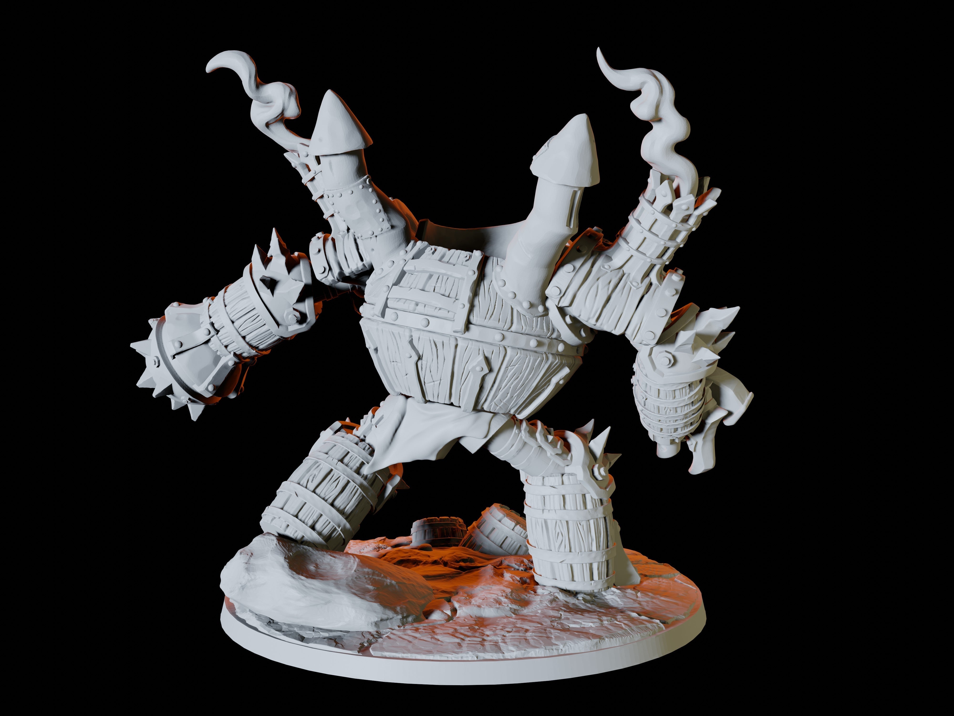 Mechanical Golem Miniature for Dungeons and Dragons - Myth Forged