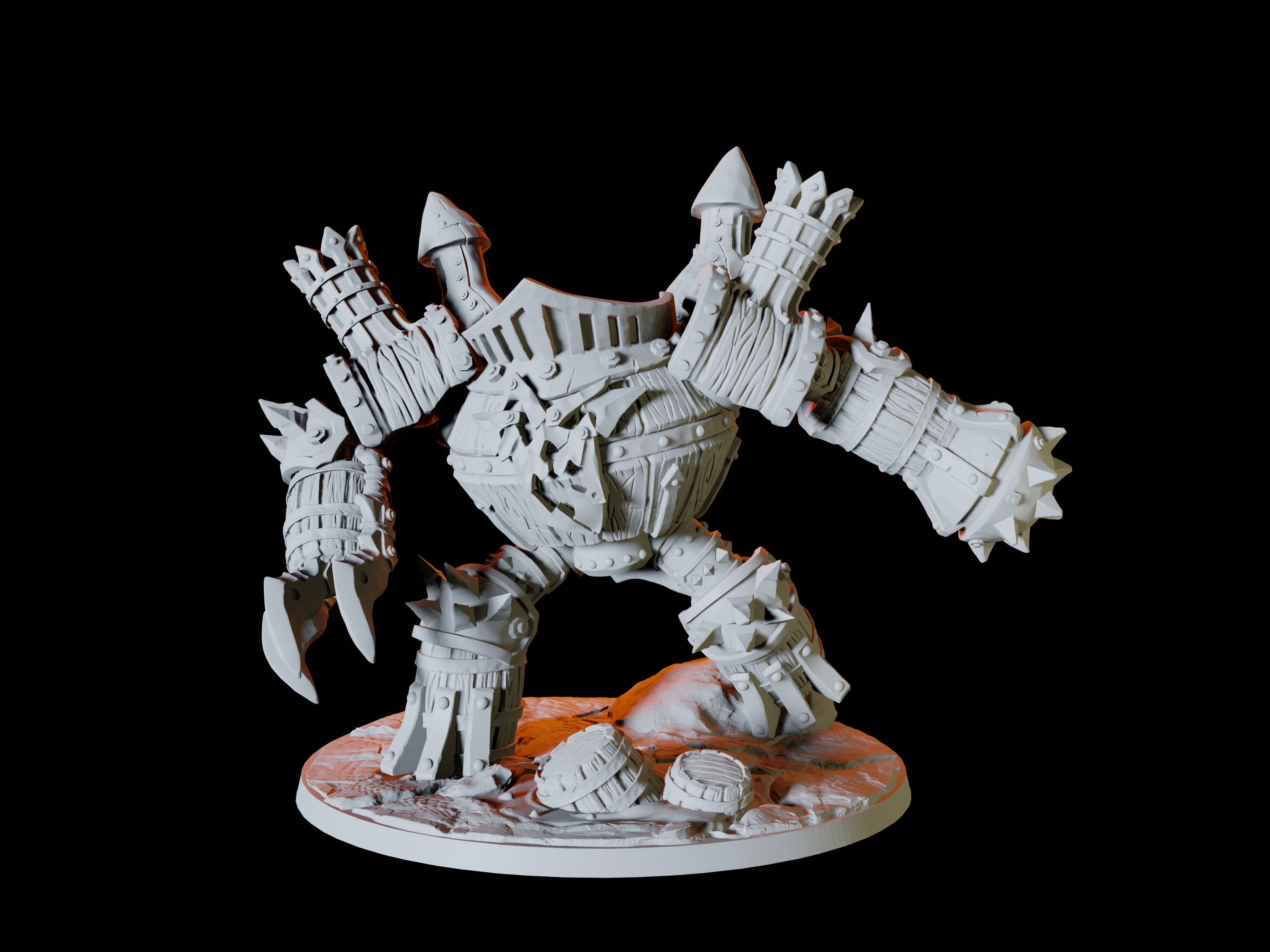 Mechanical Golem Miniature for Dungeons and Dragons - Myth Forged