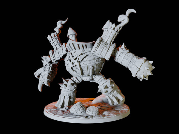 Dungeons & Lasers Runic Golems Eternal Guardians Große DND-Miniaturen – 2 große Modelle für RPG-Spiele – unlackiert, unmontiert – ab 14 Jahren